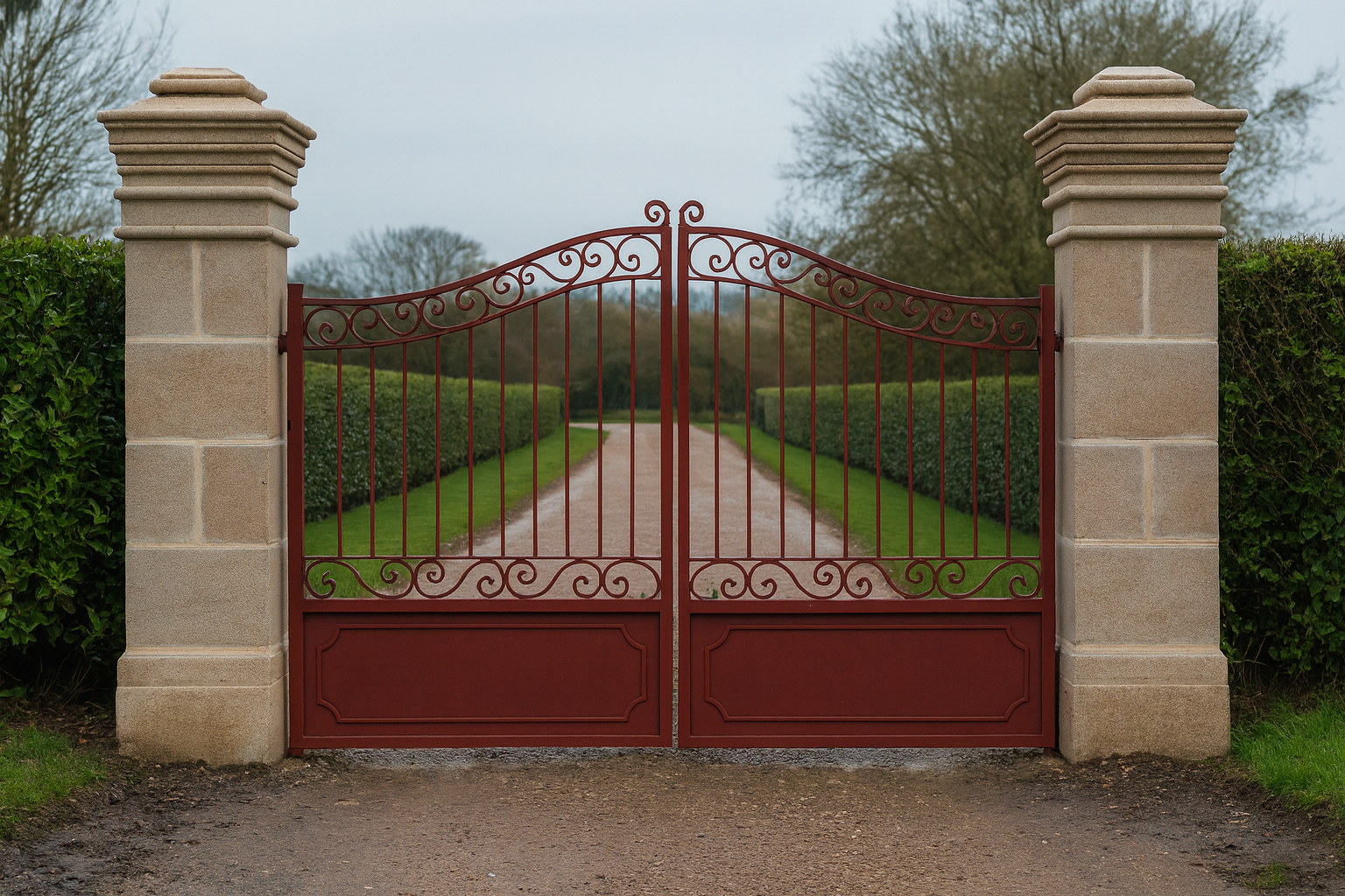 Pilier et chapeau de pilier