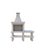 Barbecue en granit avec module latéral