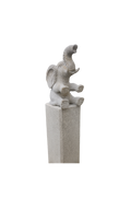Colonne et chapeau de pilier éléphant