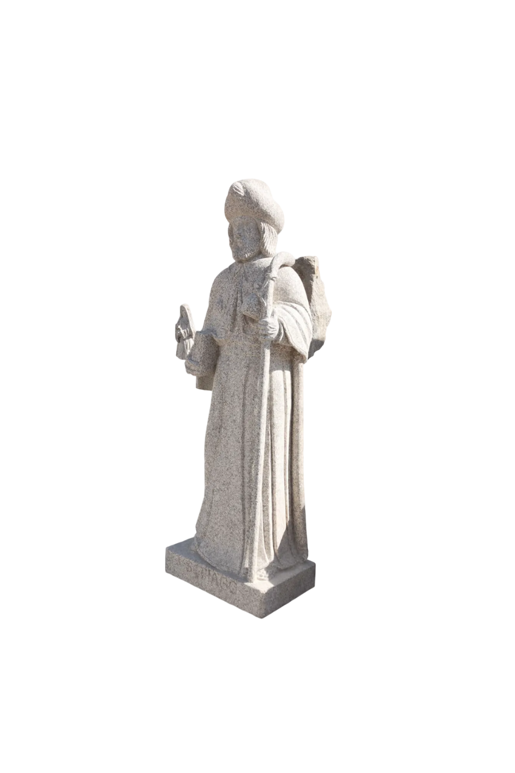 Statue pèlerin granit