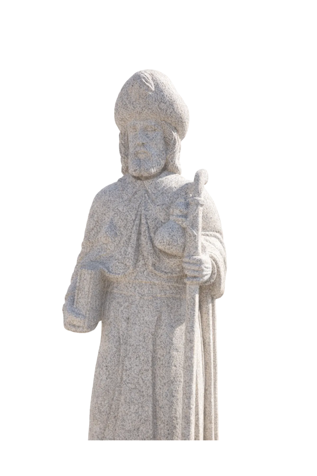 Statue pèlerin granit