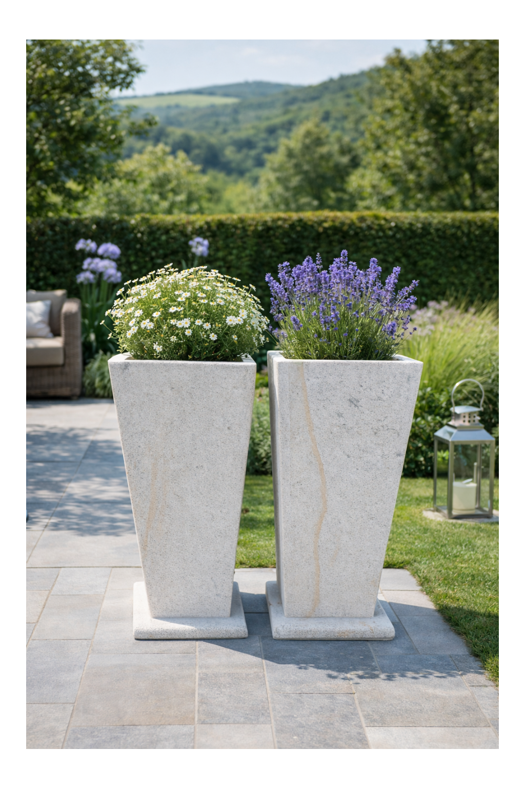 Vase Stone en granit 80cm