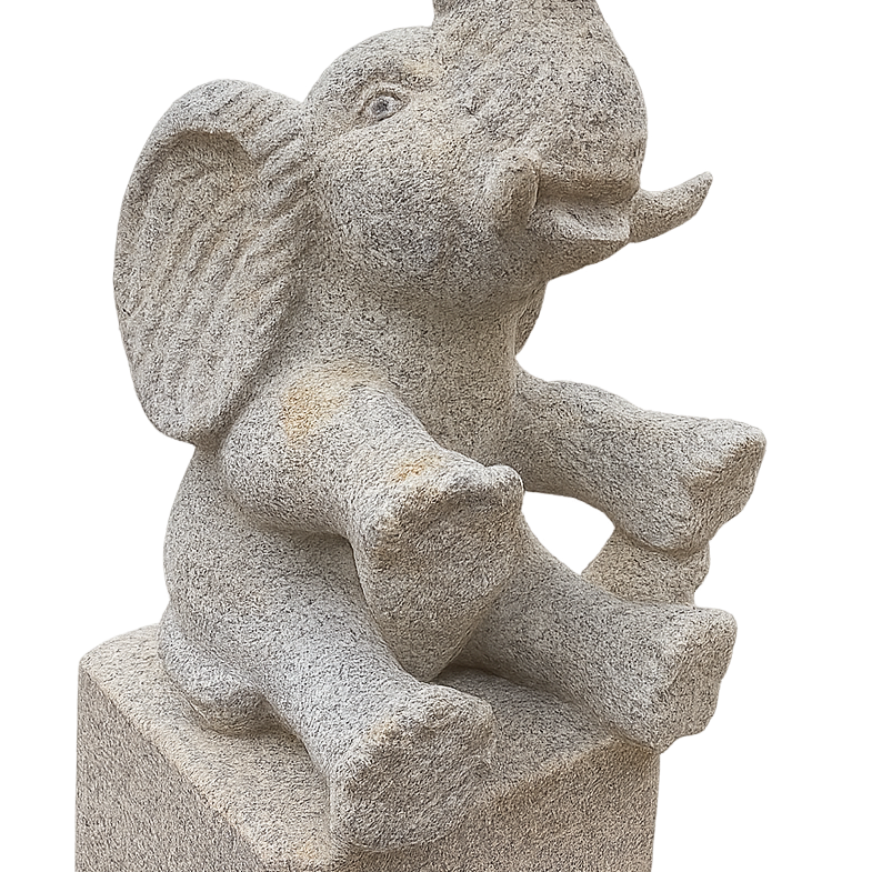 Chapeau de pilier éléphant