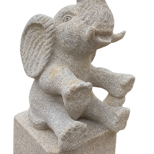 Chapeau de pilier éléphant